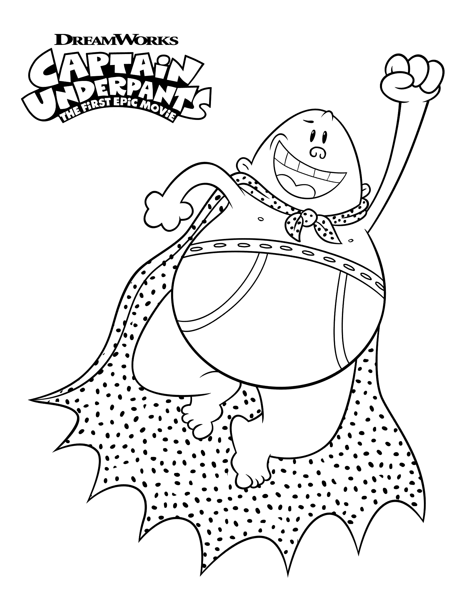 1600x2048 Free Printable Captain Underpants Coloring Pages