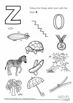 310x438 Initial Letter Colouring Pages