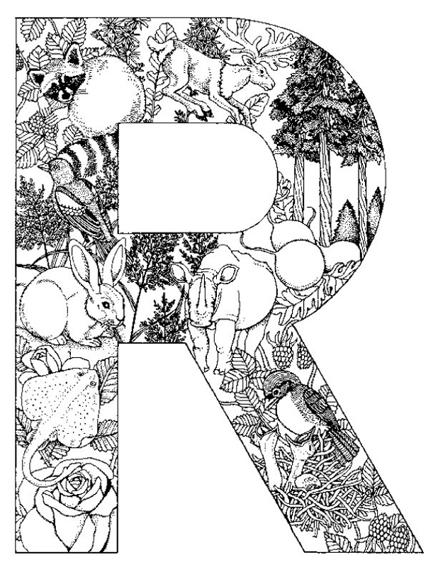 618x800 Initial Coloring Pages Free Printables Of Initials Each Initial Is