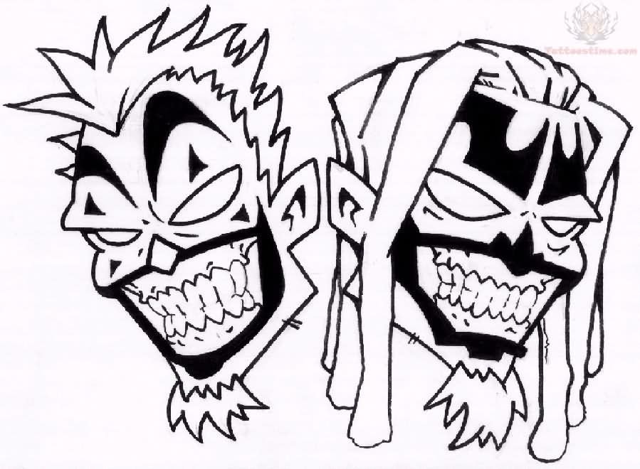 899x660 Latest Juggalo Tattoo Designs