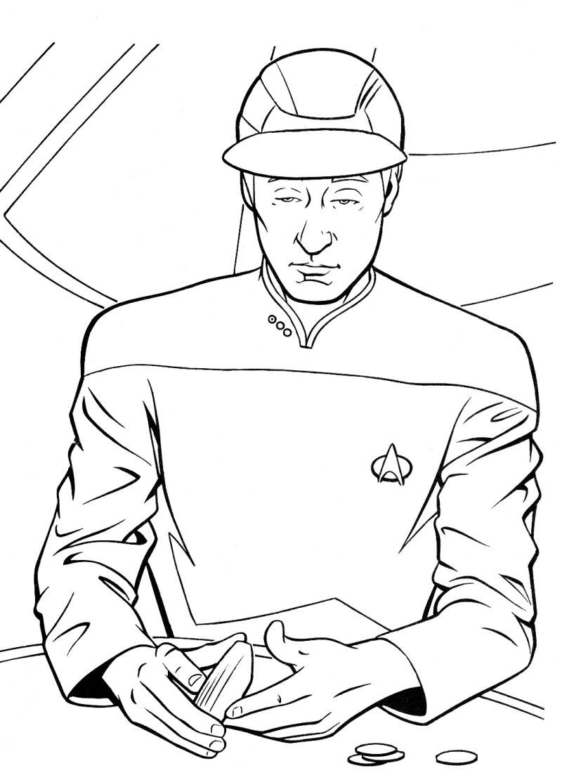 800x1110 Data Star Trek Coloring Page Coloring Pages Star