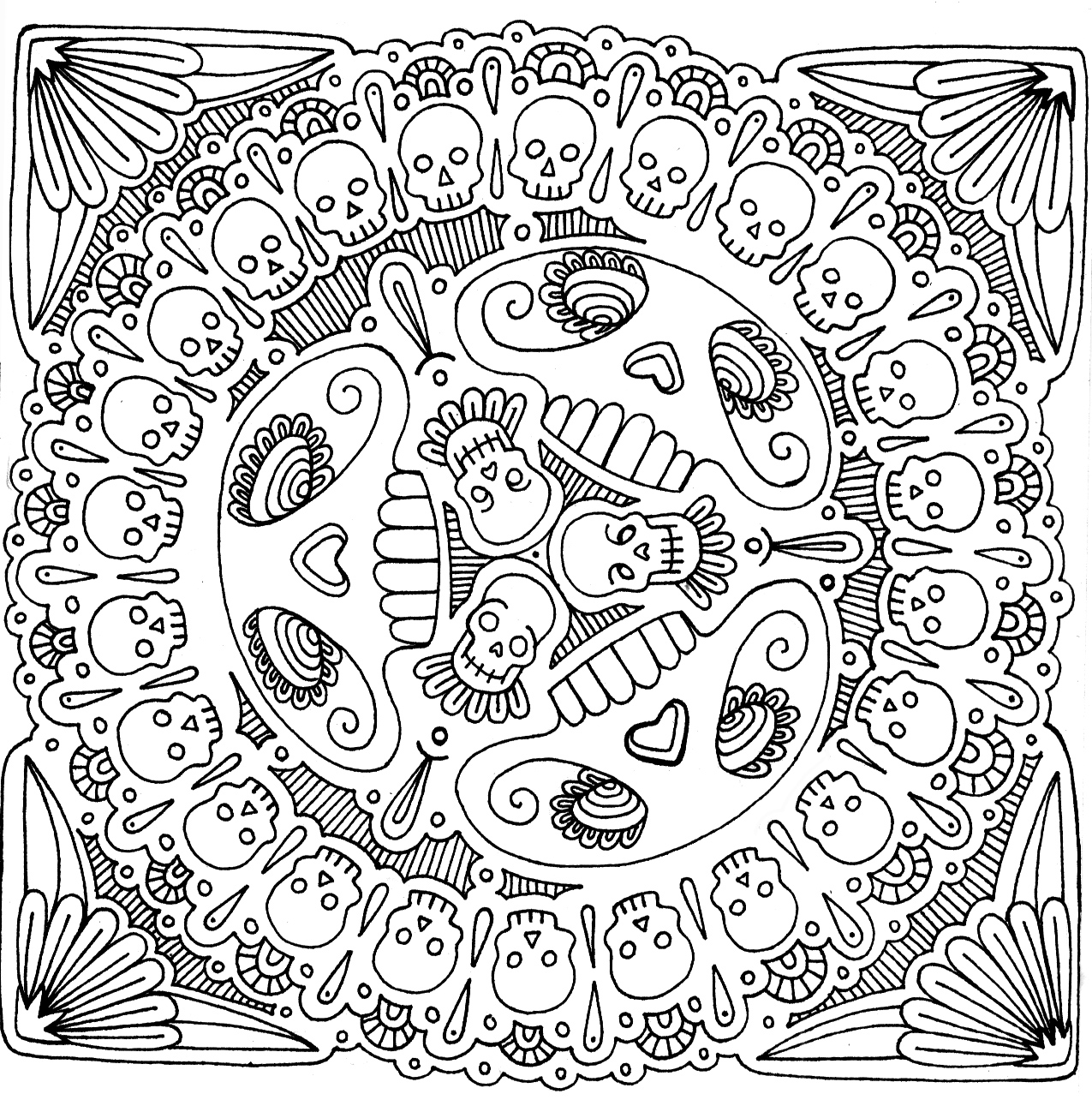 1275x1284 Best Efcadbefd About Crazy Coloring Pages On With Hd Resolution