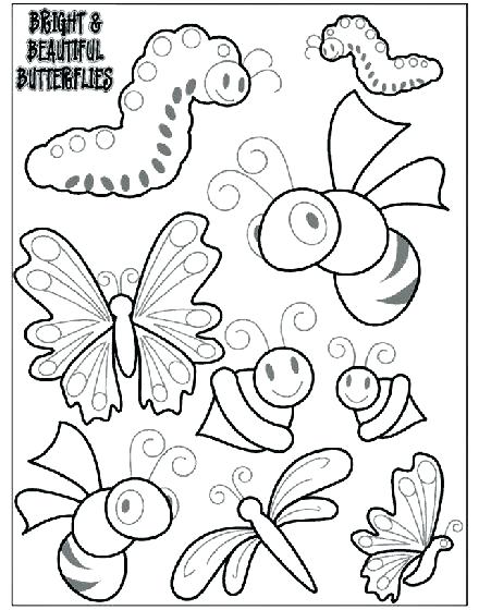 440x560 Insect Coloring Pages Butterfly And Insect Coloring Pages Insect