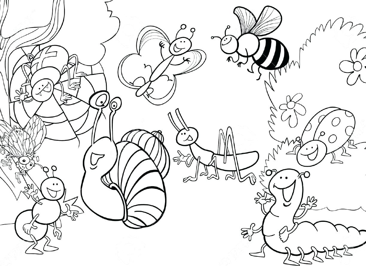 1224x892 Coloring Pages ~ Bug Coloring Pages Free I For Insects Insect