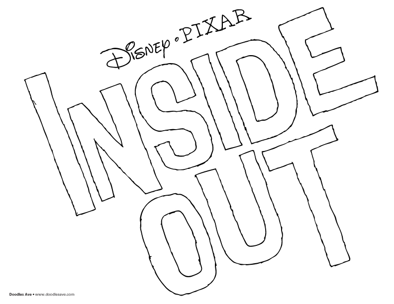 792x612 Disney Pixar Inside Out Coloring Pages Doodles Ave, Pixar
