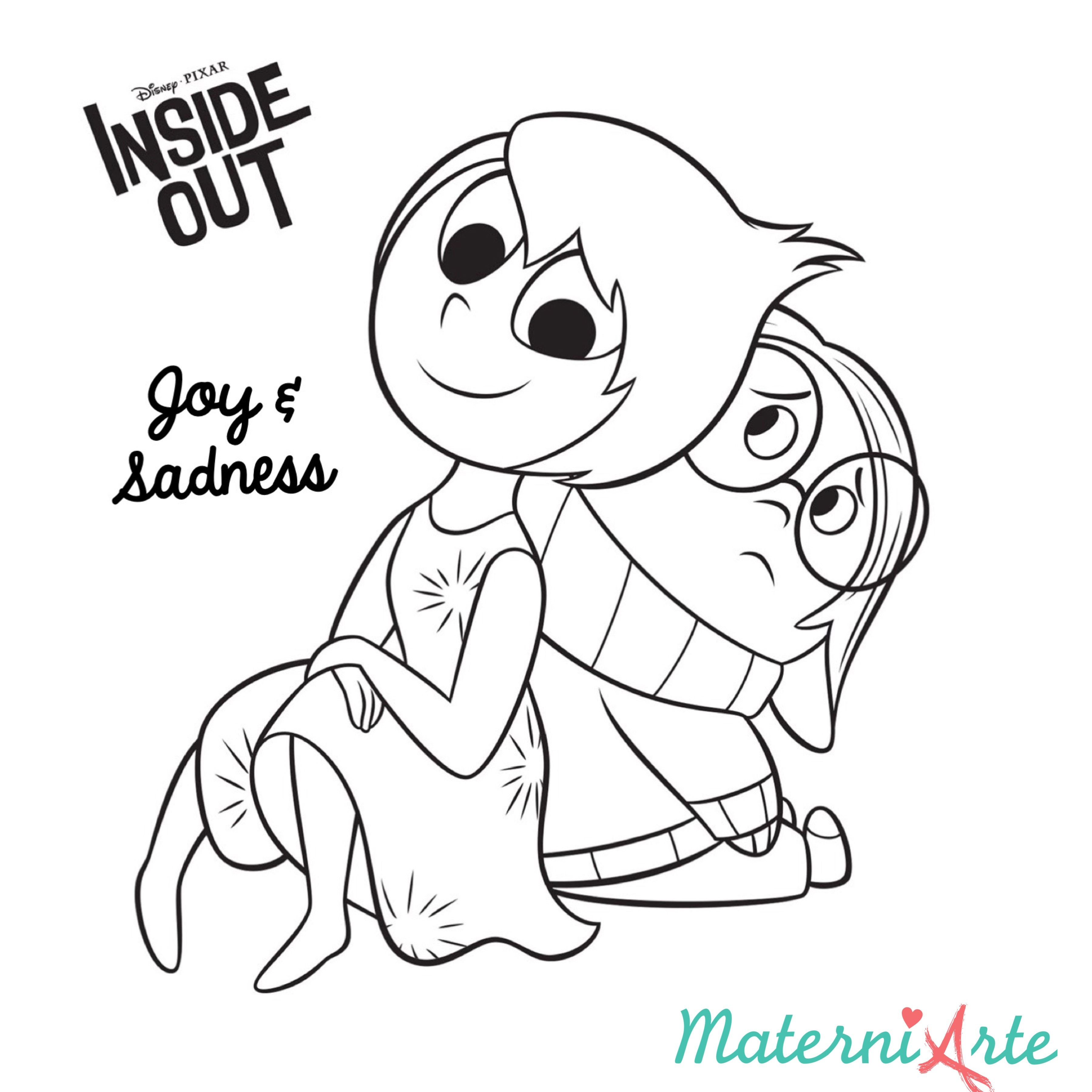 3600x3600 Disney Inside Out Fear Coloring Page Disgust Pages