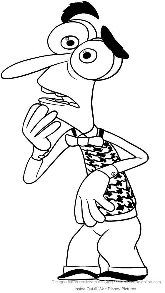 561x992 Fear (Inside Out) Coloring Pages