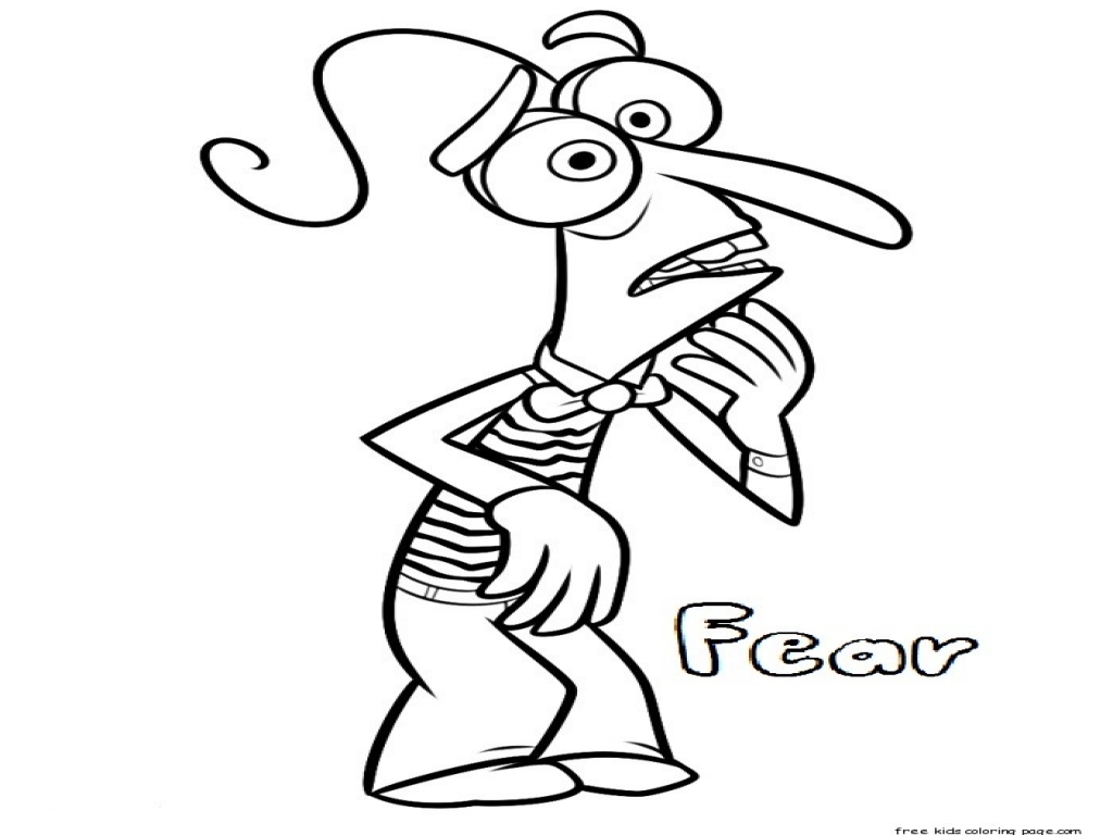1024x768 Inside Out Characters Coloring Pages