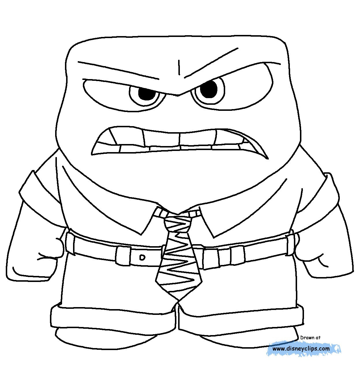 1247x1334 Inside Out Coloring Pages Hanchu Co Noticeable Fear Page