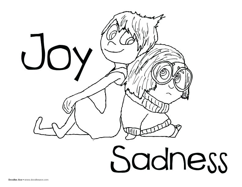 792x612 Coloring Pages Disney Stitch Inside Out Sheets Joy And Sadness
