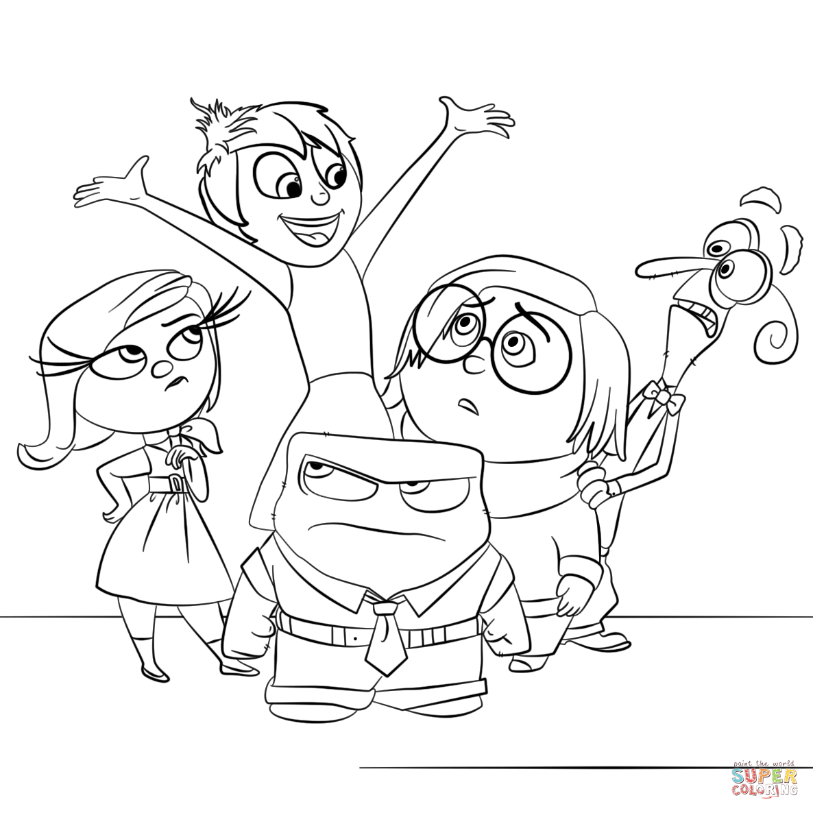 1186x1186 Inside Out All Characters Super Coloring Mental Illness