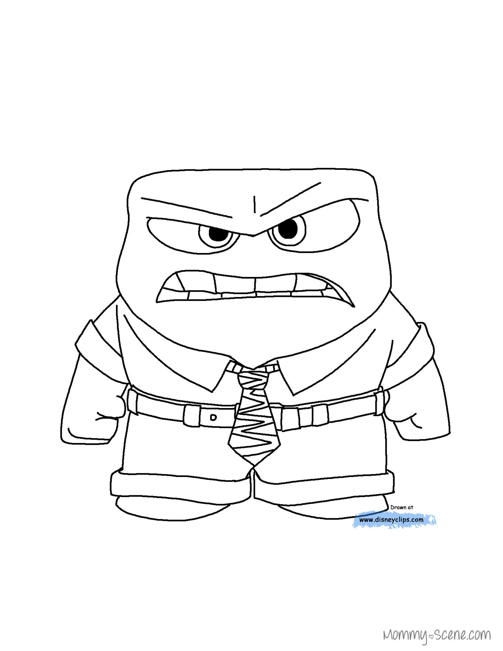 1700x2200 Disney's Inside Out Coloring Pages Colorear, Dibujo Y Emociones