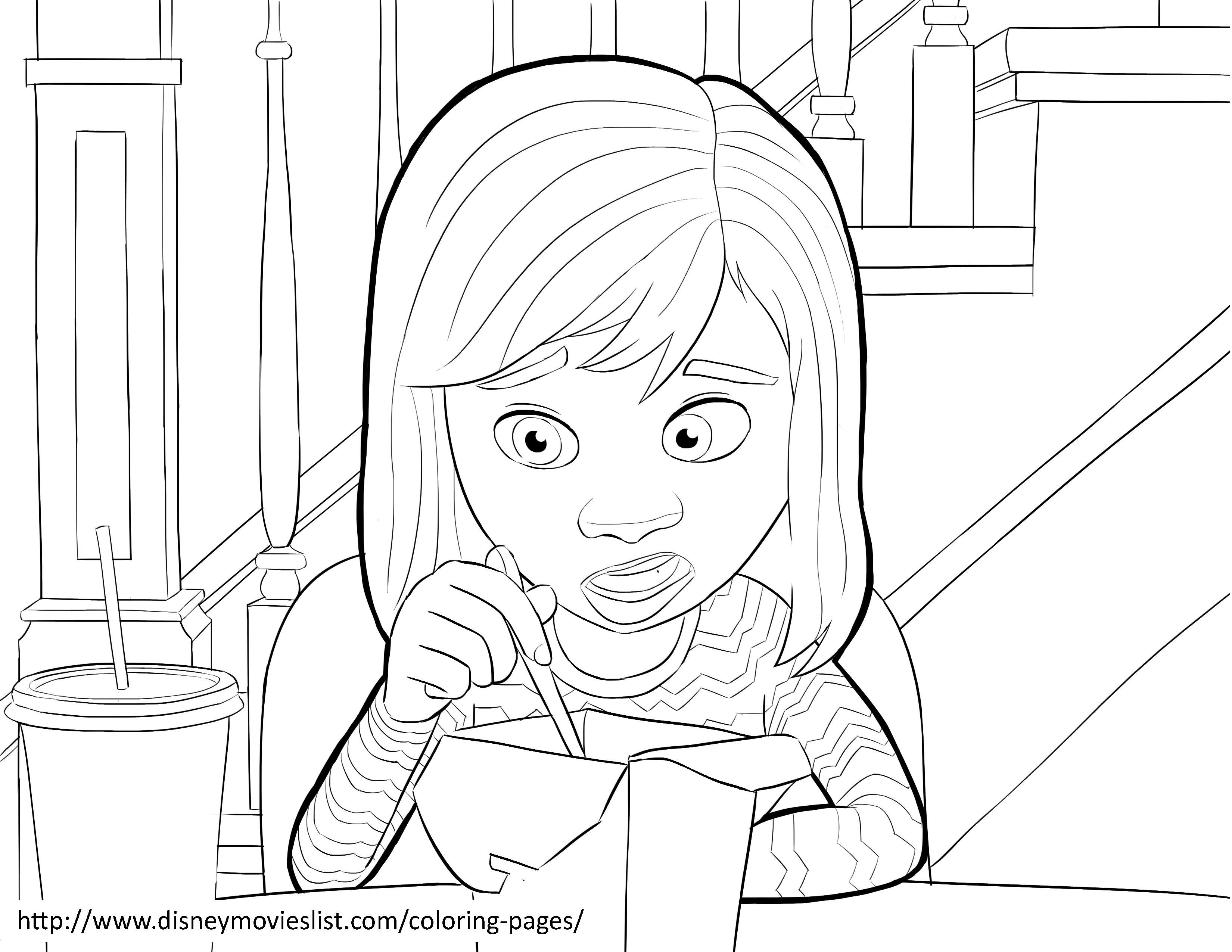 3300x2550 Inside Out Coloring Pages Riley