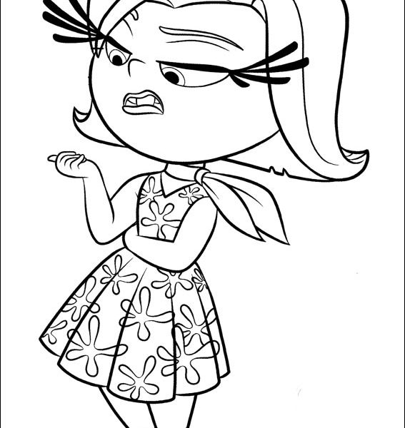 567x600 Inside Out Pictures To Color Coloring Page Ideas