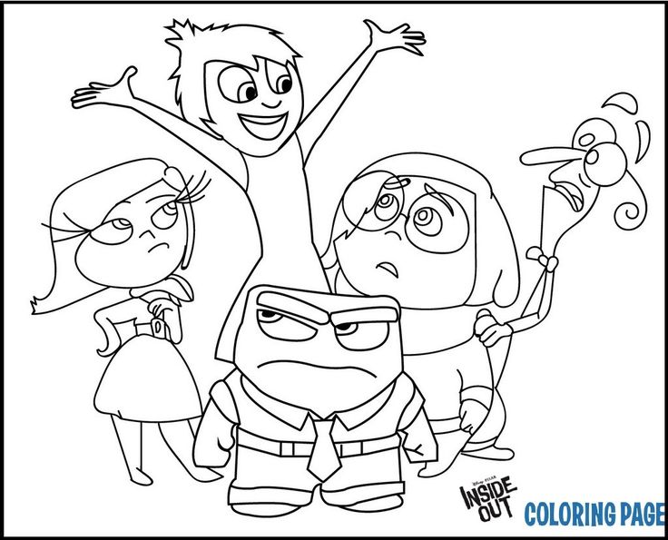 Inside Out Movie Coloring Pages