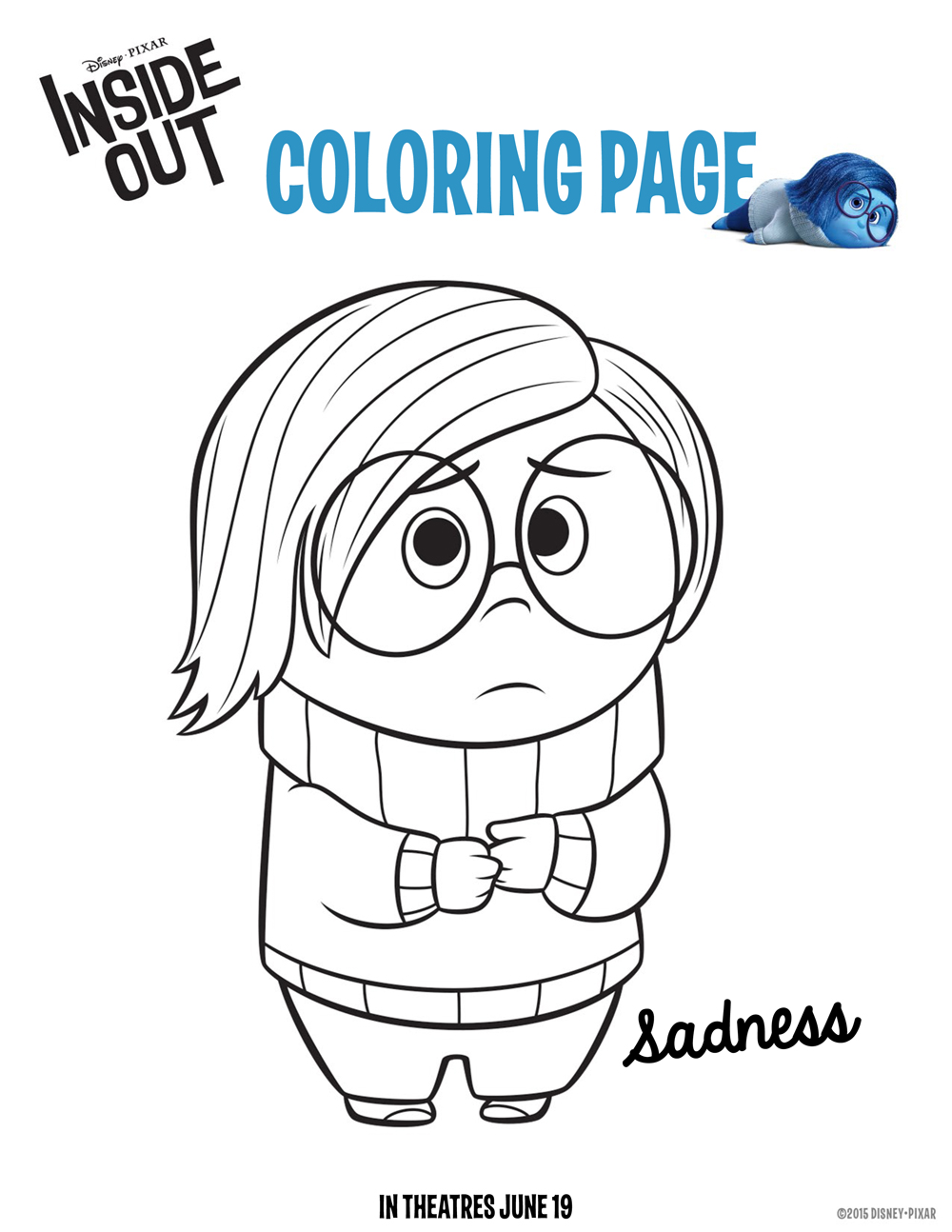 1000x1294 Disney's Inside Out Coloring Pages