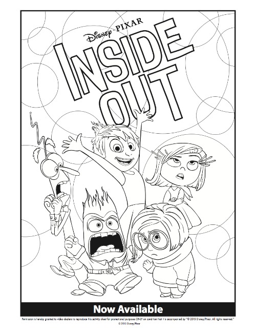 500x648 Disney Inside Out Coloring Pages Amp Activity Sheets For Family