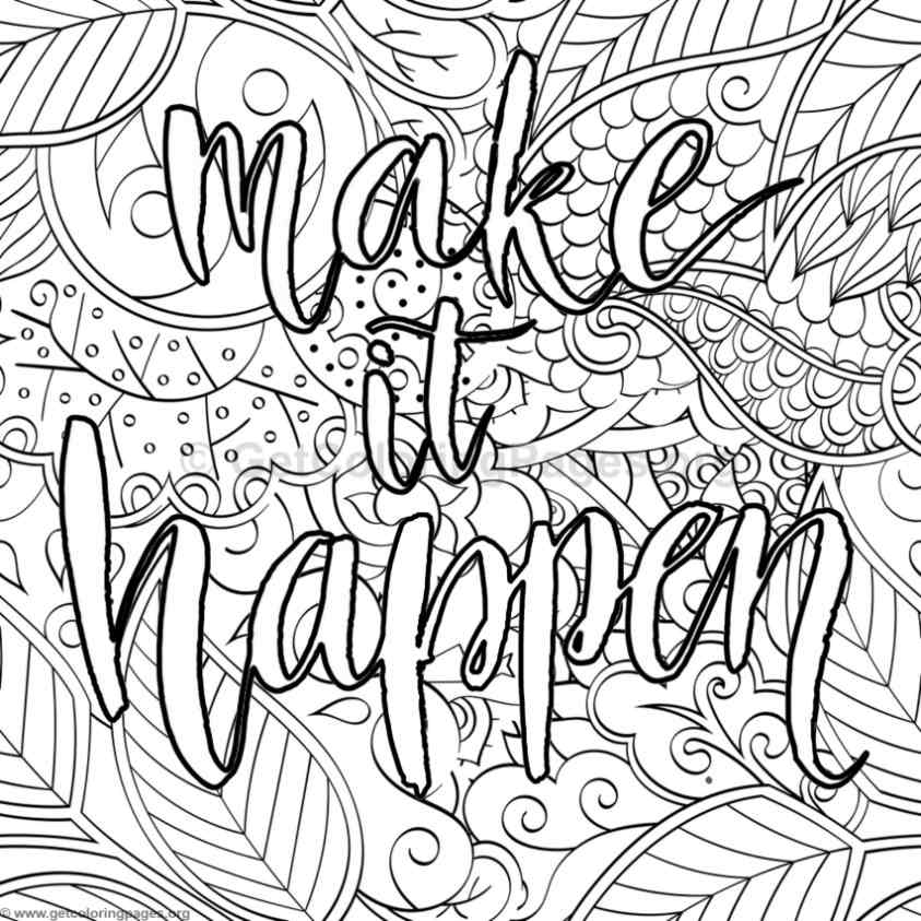 843x843 Inspirational Word Coloring Pages