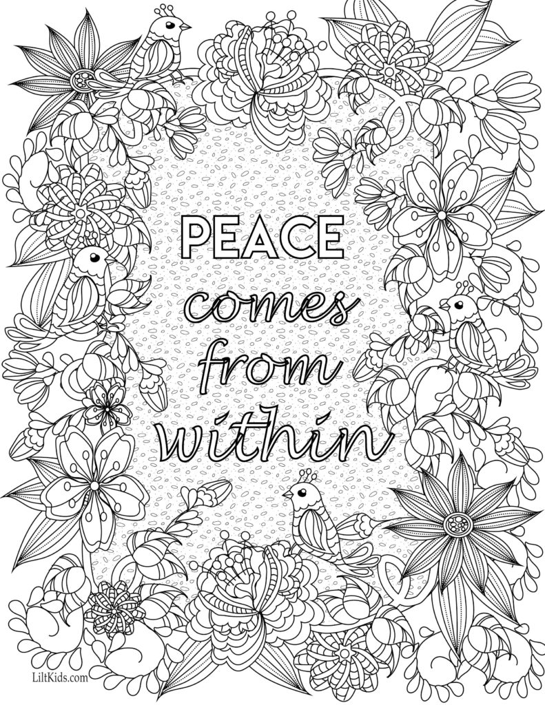 791x1024 Sizable Motivational Coloring Pages Posh Adult