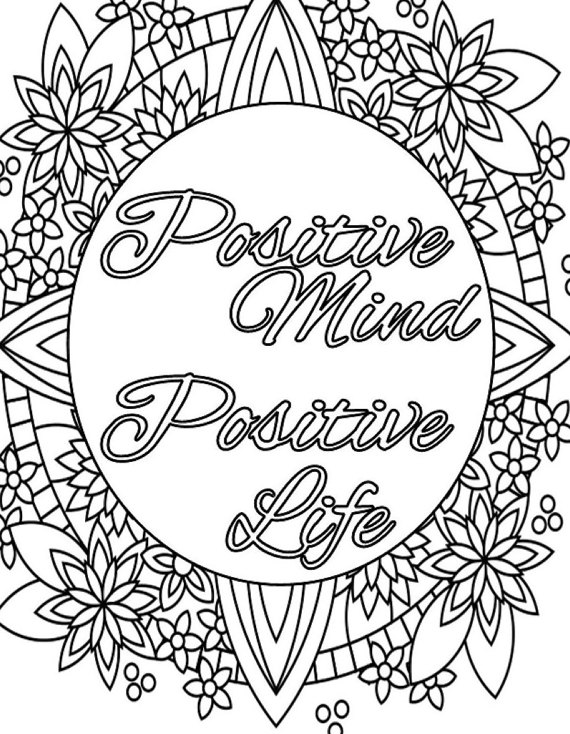 570x734 Amazing Inspiration Ideas Positive Coloring Pages Fun Quote 29