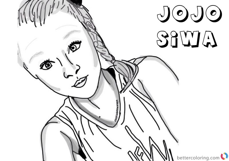 800x564 Jojo Siwa Coloring Pages By Drawingiconss