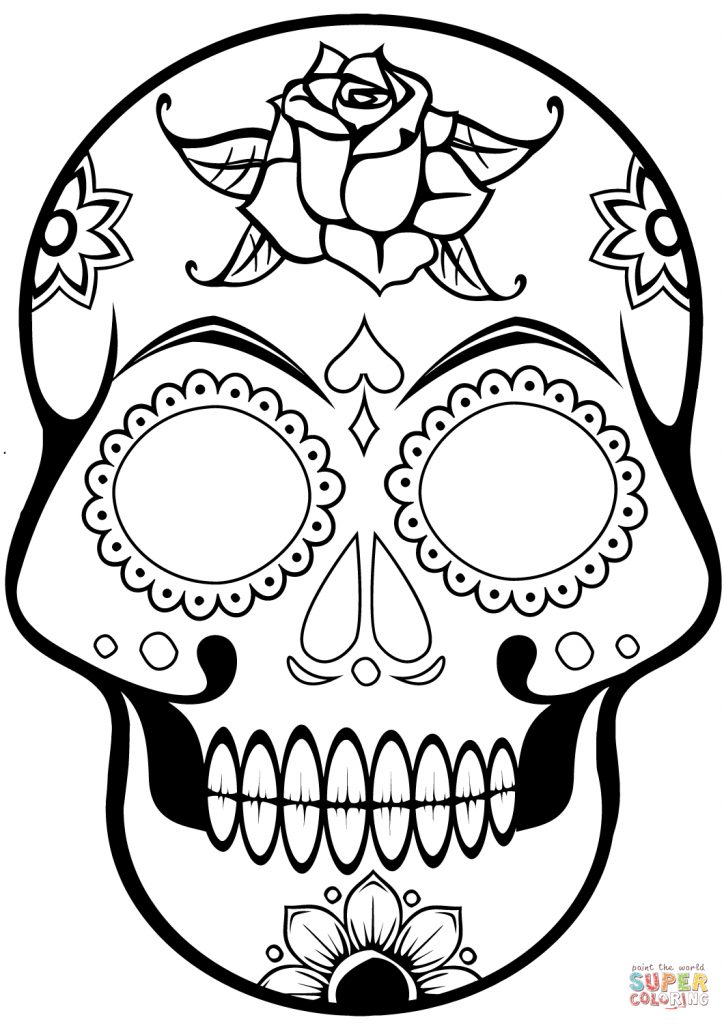 724x1024 Ravishing Skull Printable Coloring Pages 18675 Scott Fay