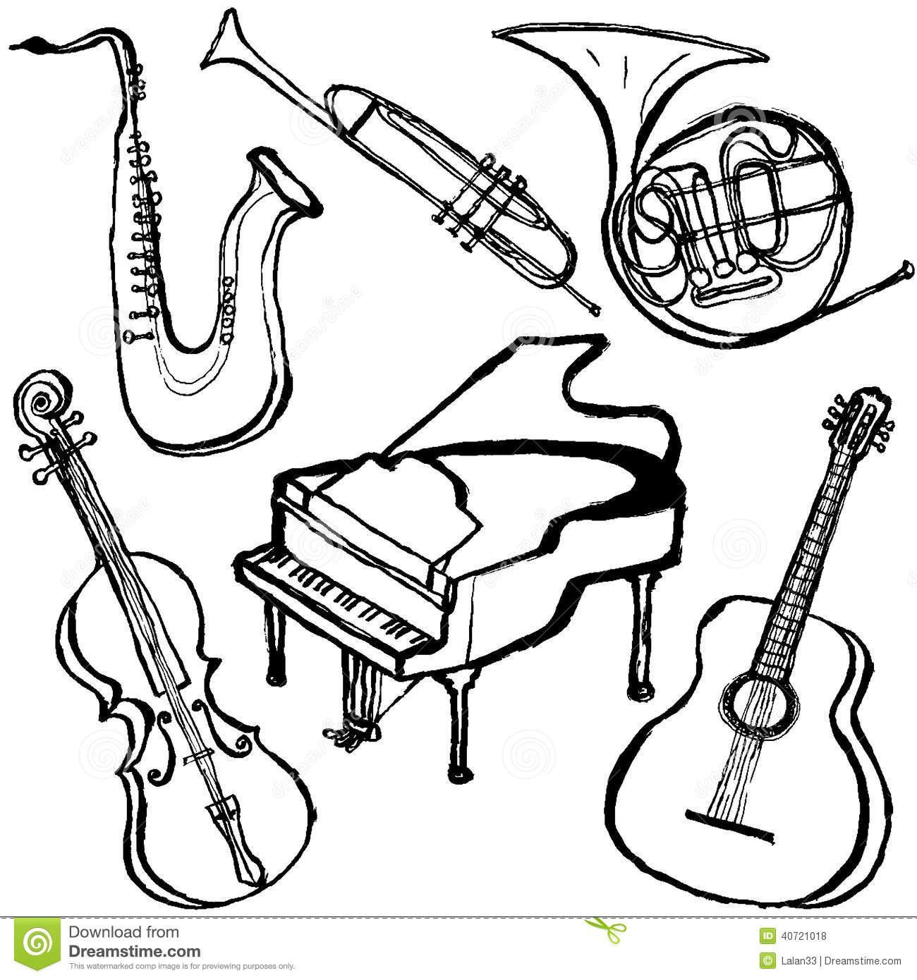 1300x1390 Best Musical Instrument Coloring Pages Lifeafterdeportation Org