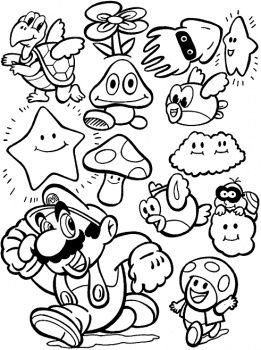 261x350 Mario Party Games Mario Birthday Party For Video Game Coloring