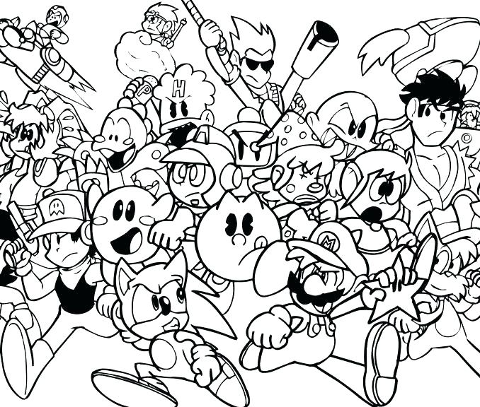678x576 Video Game Coloring Pages With Video Game Coloring Pages Video