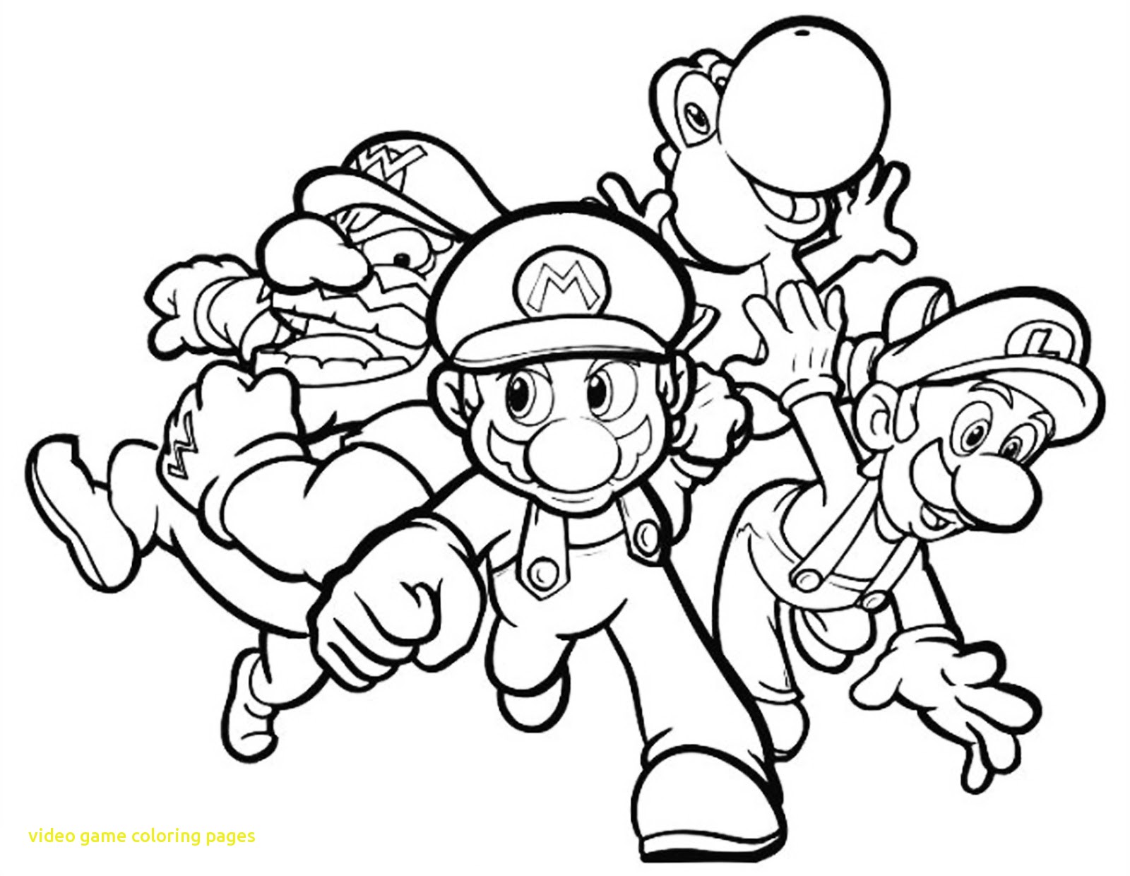 1600x1240 Video Game Coloring Pages With Adult Games Colouring 08