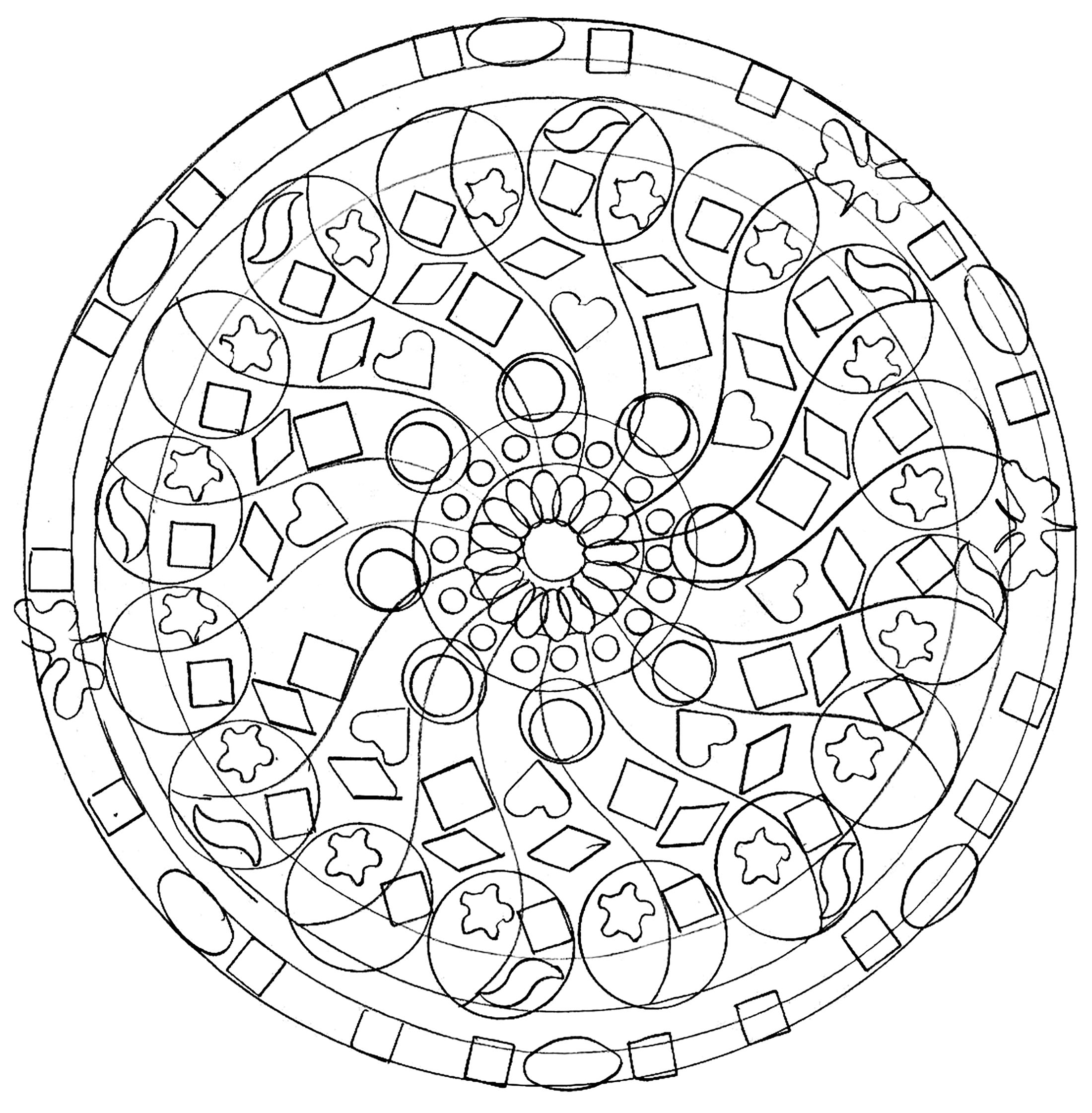 2200x2243 Mandala 7 Coloring Page Interior Design Ideas
