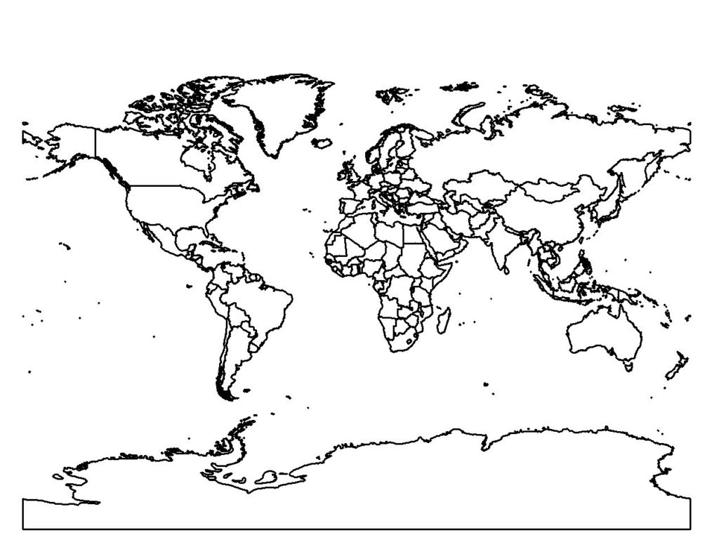 1024x789 Endorsed Word World Coloring Page Printable Map Pages For Kids