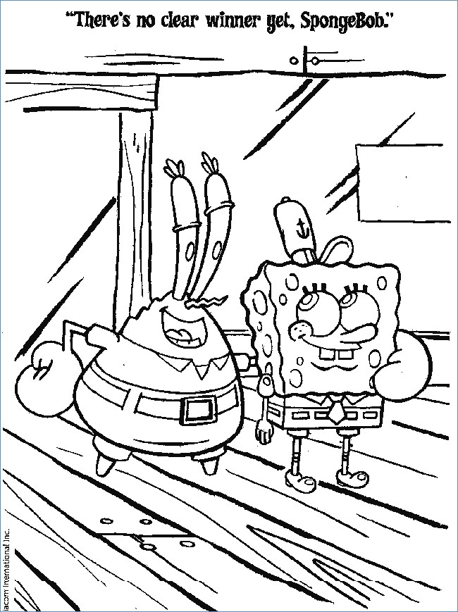 650x869 Spongebob Happy Thanksgiving Coloring Page