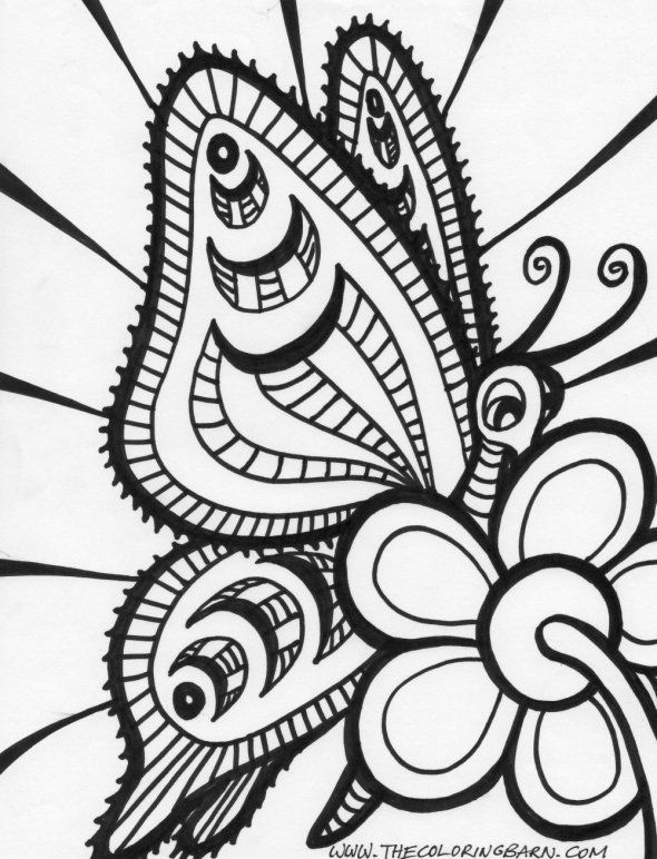 590x772 Beautiful Creation Of Nature Butterfly 20 Butterfly Coloring Pages