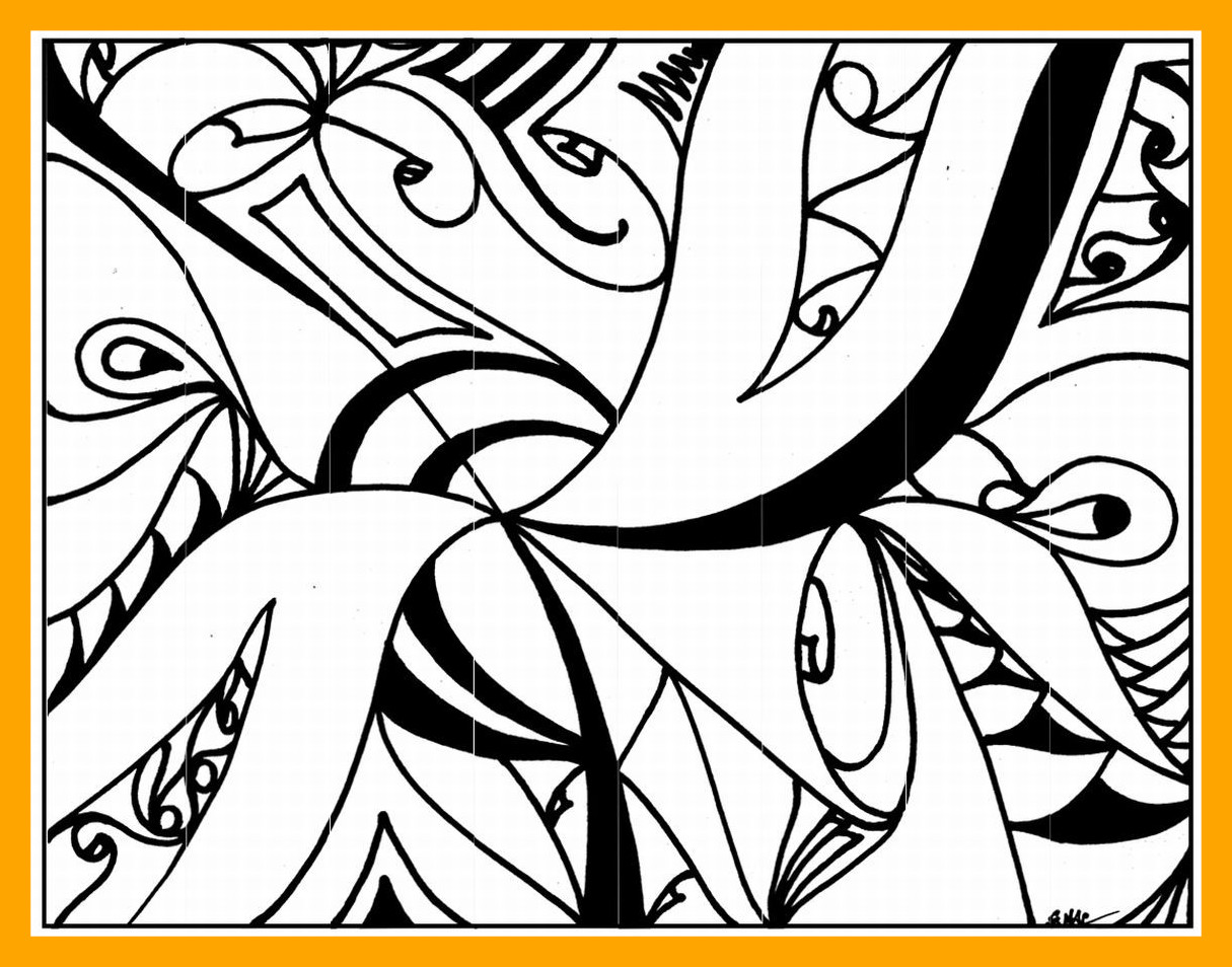 1215x954 Marvelous Abstract Coloring Art Printable Lrg Pic For Intricate