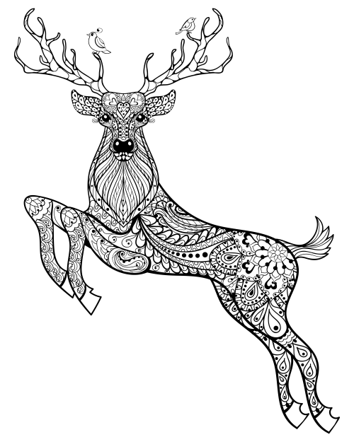 500x625 Christmas Coloring Anti Stress Therapy 2