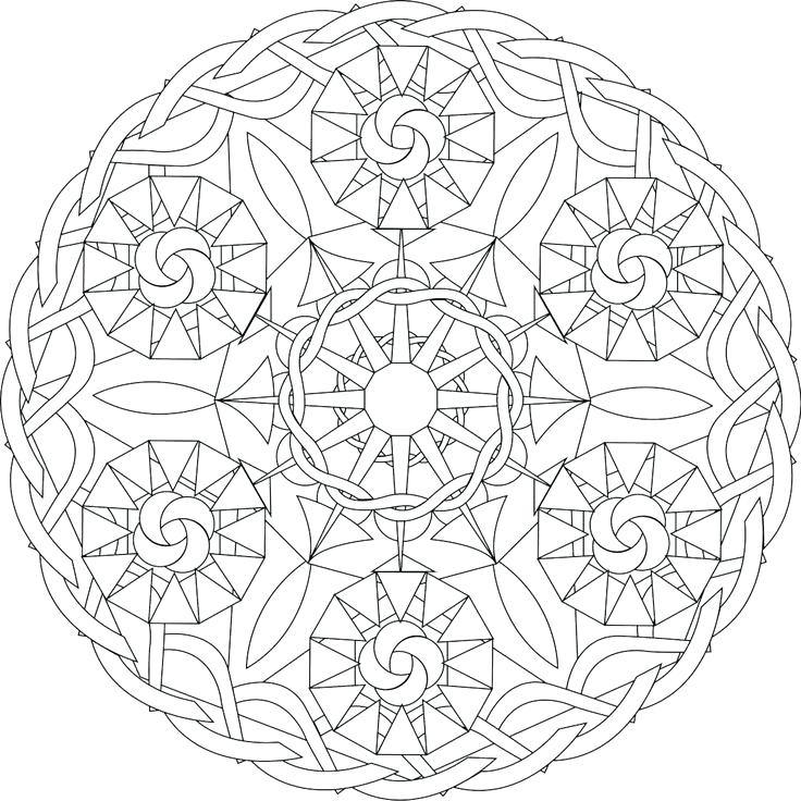 736x736 Intricate Coloring Pages Printable