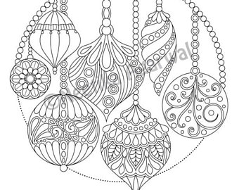 340x270 Christmas Joy Adult Coloring Page Christmas Coloring Page