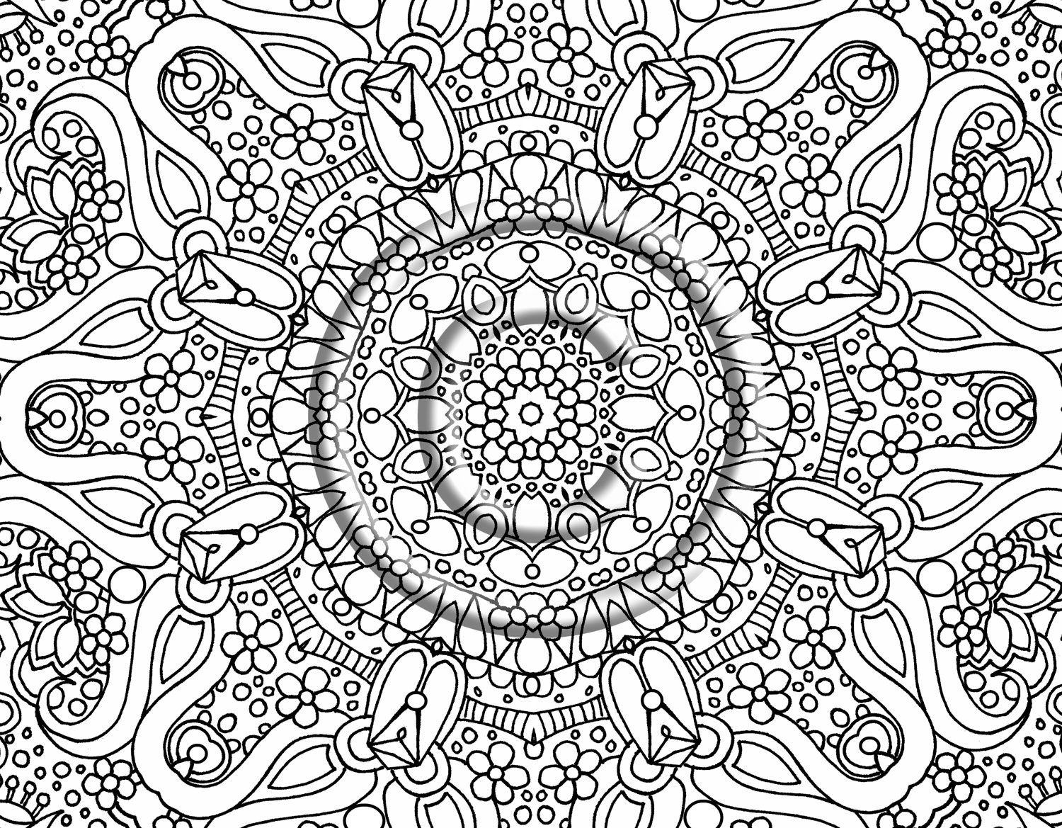 1500x1169 Intricate Coloring Pages For Adults 5