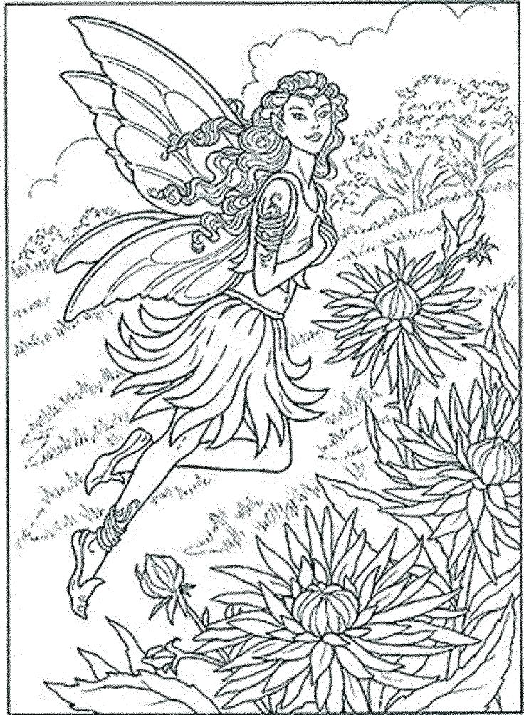 736x1004 Fairy Coloring Page Intricate Coloring Pages Printable Detailed