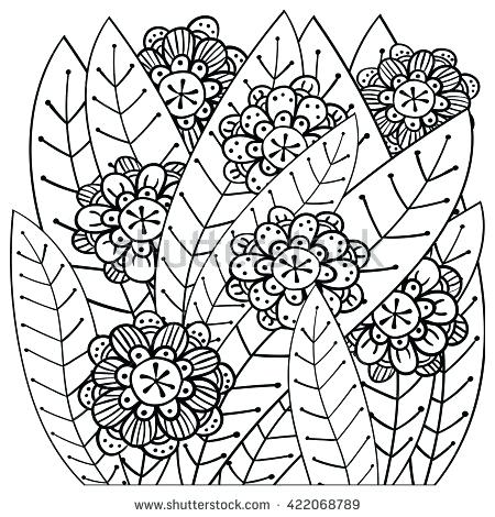 450x470 Intricate Design Coloring Pages Adult Coloring Page Whimsical