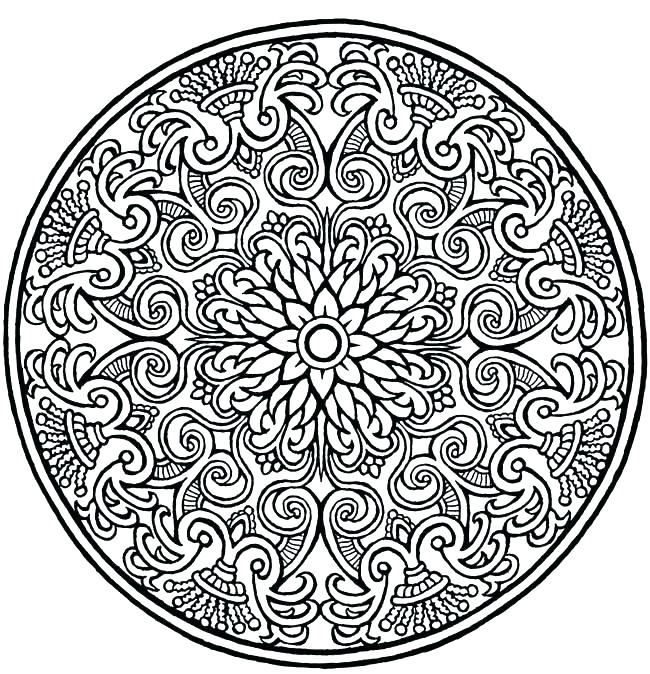 650x674 Intricate Design Coloring Sheets Pages Printable Plus Designs