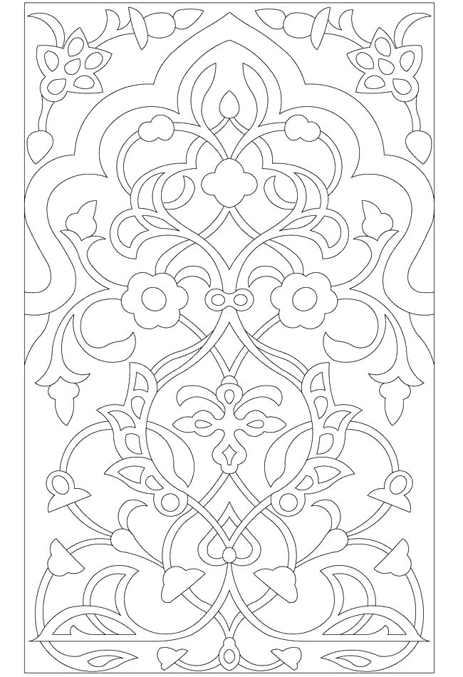 650x950 Intricate Design Coloring Pages