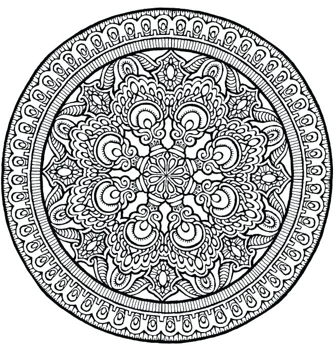 650x673 Mandala Coloring Pages Free Mandala Coloring Pages Detailed