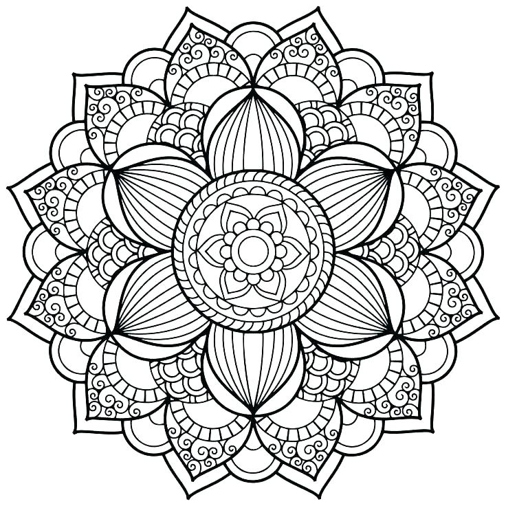 736x736 Free Mandala Coloring Pages
