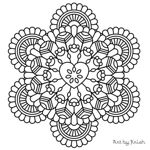 500x500 120 Printable Intricate Mandala Coloring Pages, Instant Download
