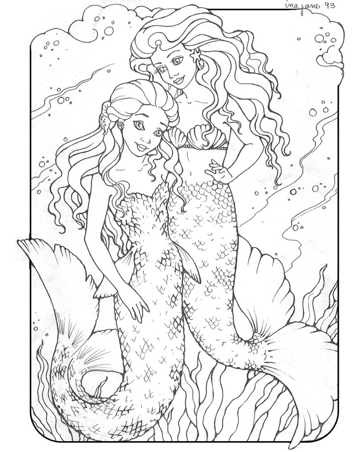 736x920 16 Best Of Pictures Of Intricate Mermaid Coloring Pages Free
