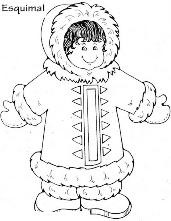 600x775 Inuit, Inuit Boyama Coloring Page Drawing Amp Art