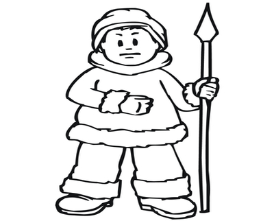 400x322 Inuit Indian Coloring Pages Page Image Clipart Images