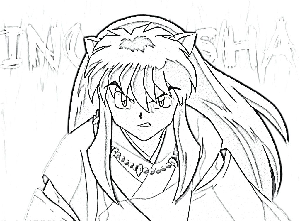 1024x753 Inuyasha Coloring Pages Coloring Sheets Printable Inuyasha